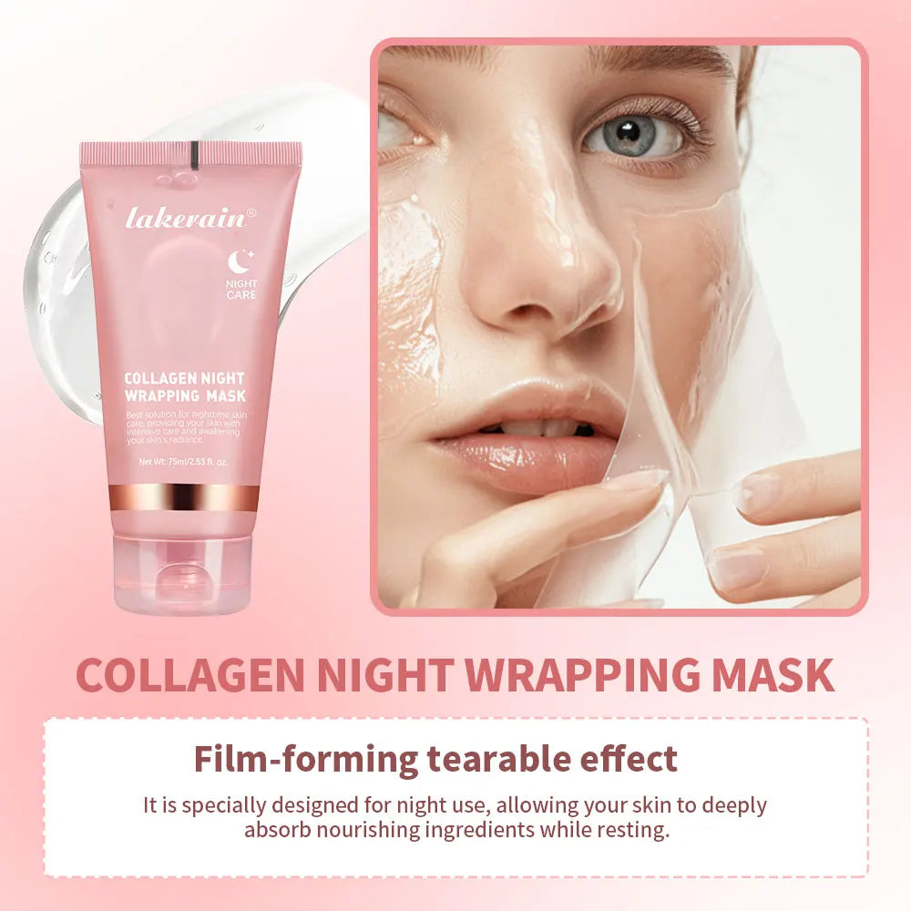 5pcs Hydrating Firming Moisturizing SkinCare Set Collagen Jelly Cream Peel-Off Facial Mask Salmon Collagen Toner Skincars Kit