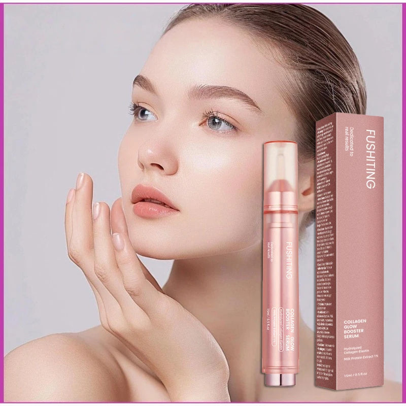 Collagen Glow Booster Milk Protein Extract Serum,Niacinamide Facial Radiance Hydrating Firming Essence,Korean Glass Skin Care