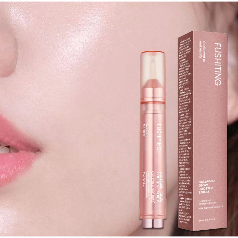 Collagen Glow Booster Milk Protein Extract Serum,Niacinamide Facial Radiance Hydrating Firming Essence,Korean Glass Skin Care