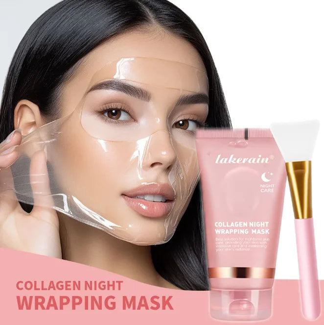 5pcs Hydrating Firming Moisturizing SkinCare Set Collagen Jelly Cream Peel-Off Facial Mask Salmon Collagen Toner Skincars Kit