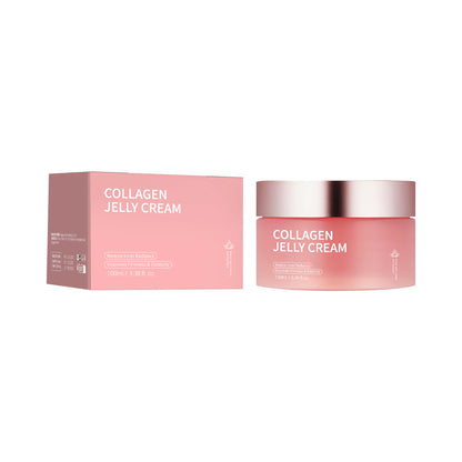 Collagen Jelly Cream Niacinamide Tightening Soothing Anti-Aging Firmness Hydration Nourishes Moisturizes Facial Skin Care Face