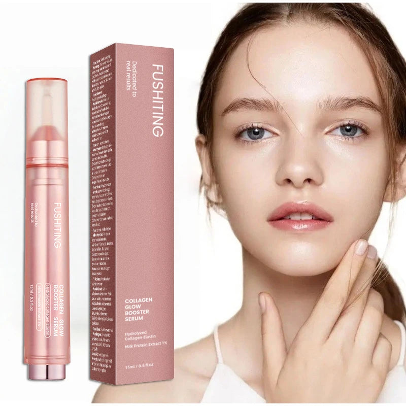 Collagen Glow Booster Milk Protein Extract Serum,Niacinamide Facial Radiance Hydrating Firming Essence,Korean Glass Skin Care