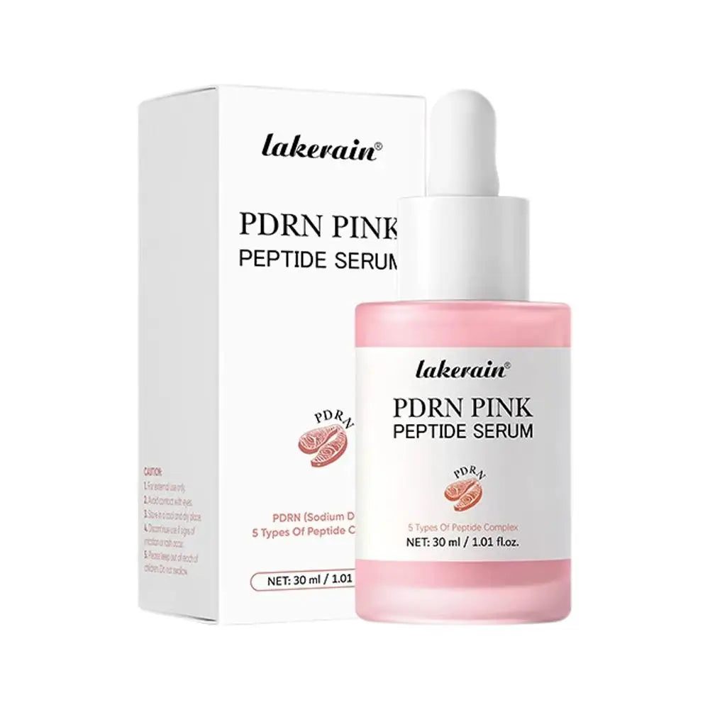 PDRN Pink Peptide Serum, Pink Glow Serum, Peptide Niacinamide Hydrating Moisturizing Firming, Uneven Skin Tone, Korean Skin Care