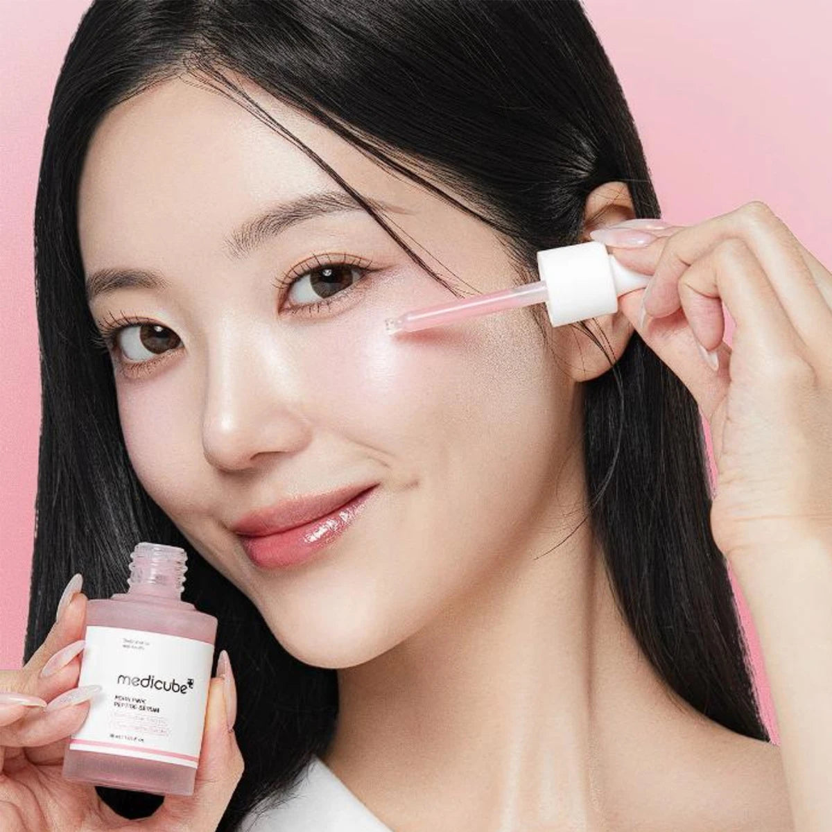 Medicube Salmon DNA PDRN Pink Peptide Serum,Smooth&Fast-Absorbing,Refreshing&Non-Sticky,Korean Skincare,K-Beauty,Korean Makeup