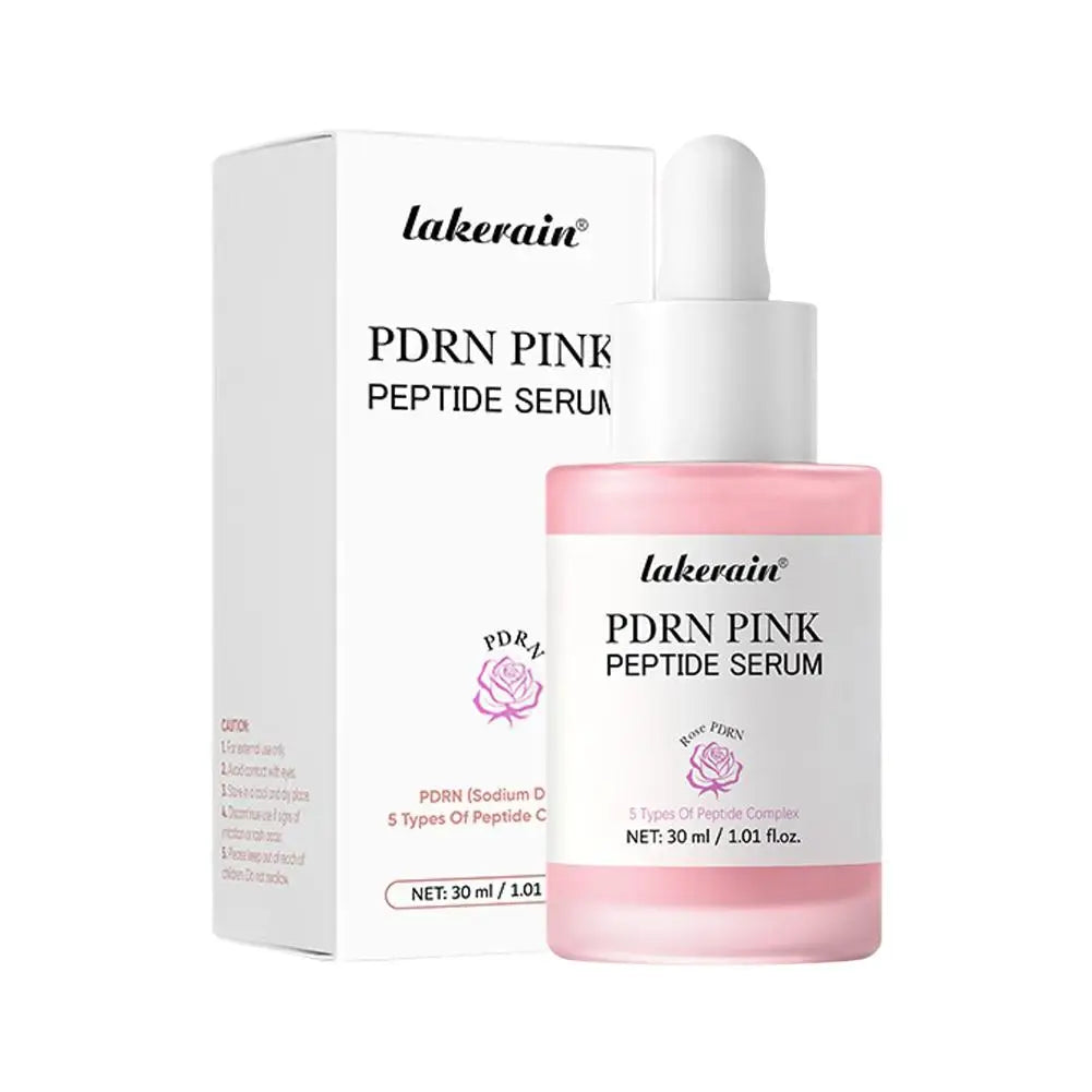PDRN Pink Peptide Serum, Pink Glow Serum, Peptide Niacinamide Hydrating Moisturizing Firming, Uneven Skin Tone, Korean Skin Care